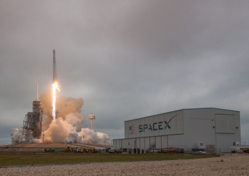 SpaceX launches 60 Starlink satellites and lands rocket at sea